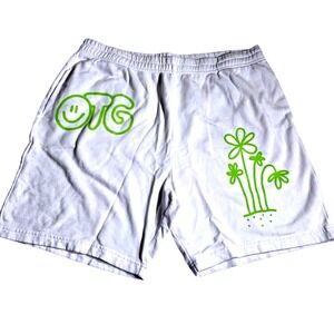 Off The Grid Records John Summit What A Life White Sweat Shorts Mens Medium
